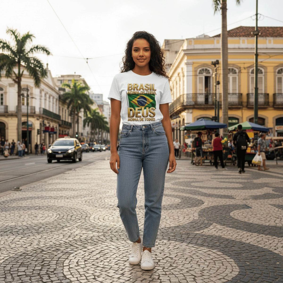 Camiseta Deus acima de todos
