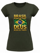 Camiseta Deus acima de tudo